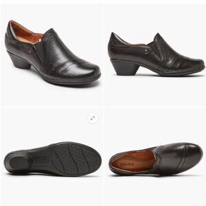 Cobb Hill - Women's Laurel Slip-On Black Booties - Size 8.5 B (M)